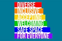Diverse Inclusive Accepting Welcoming Safe Space for Everyone